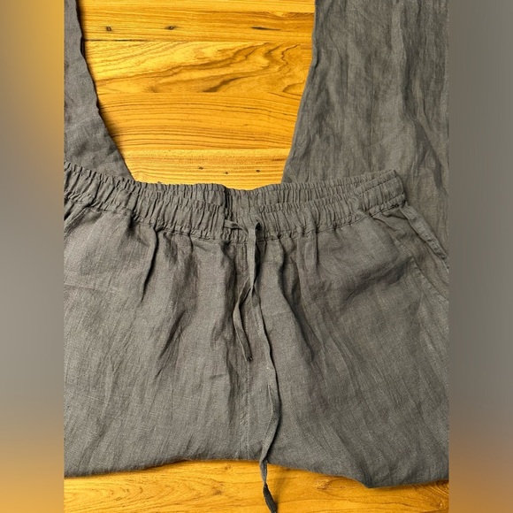 Vikolino 100% linen pants women’s size XL dark gray - Picture 2 of 5